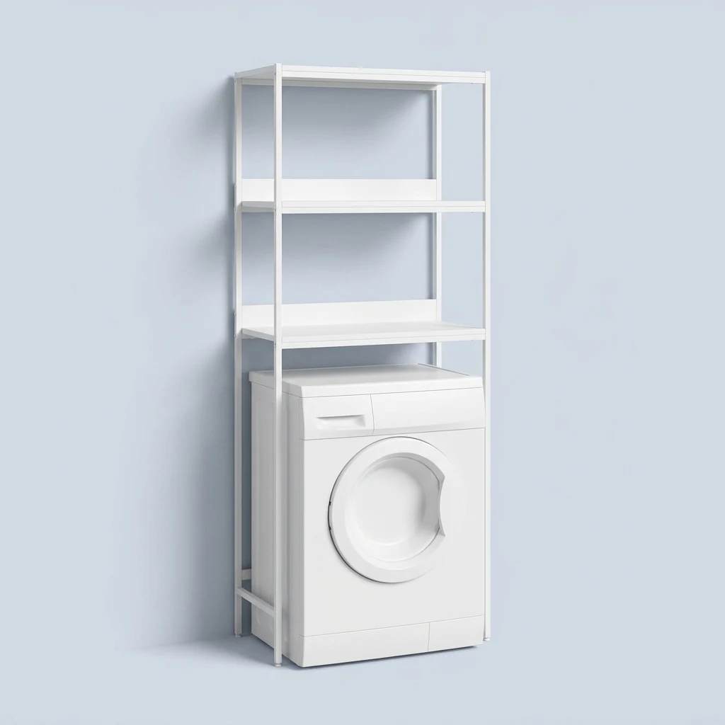 The three-tier over-washing-machine storage shelf